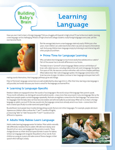 Learning Language