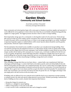 Garden Sheds Community and School Gardens
