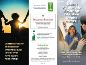Healthy Relationship &amp; Marriage Education