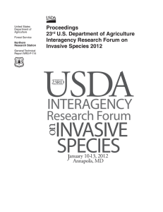 Proceedings 23 U.S. Department of Agriculture Interagency Research Forum on