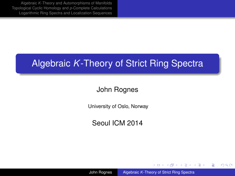 Algebraic K Theory and Automorphisms of Manifolds