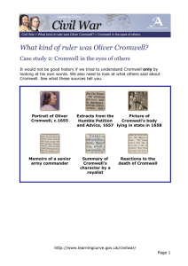 What kind of ruler was Oliver Cromwell?