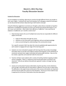 March 3, 2011 Flex Day Faculty Discussion Session