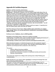 Appendix F8: Facilities Requests