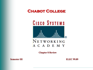 Chapter 8 Network Review: Documentation, NOS, Troubleshooting