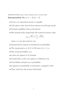Interpretation of • − p pC
