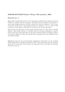 SØK460/ECON460 Finance Theory, Fall semester, 2002 Exercise no. 3
