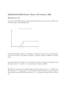 SØK460/ECON460 Finance Theory, Fall semester, 2002 Exercise no. 12