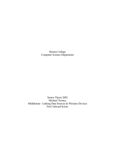 Boston College Computer Science Department Senior Thesis 2002