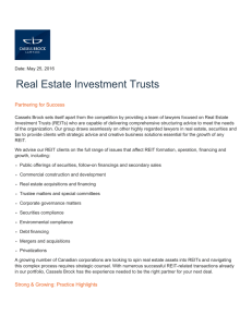 Real Estate Investment Trusts Partnering for Success