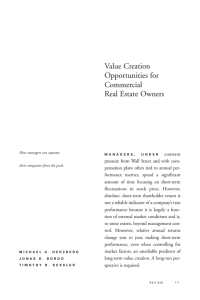 Value Creation Opportunities for Commercial Real Estate Owners