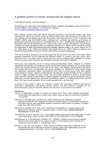 A gridded archive of remote sensing data for Belgian waters