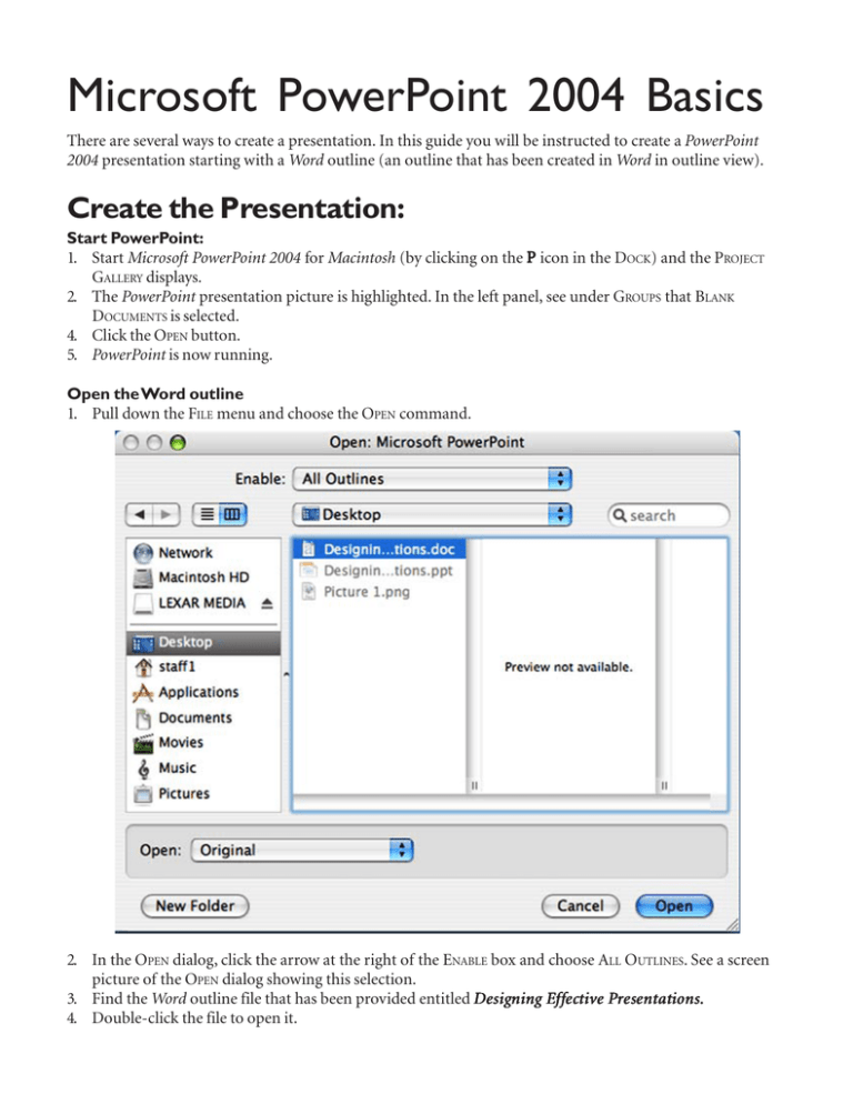 microsoft powerpoint 97 2004 presentation