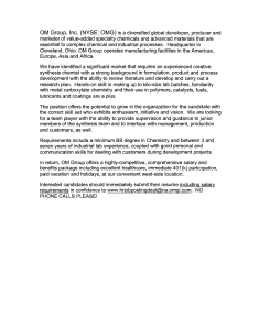 OM  Group,  Inc.  (NYSE:  OMG)