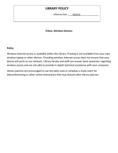 LIBRARY POLICY