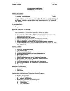 Chabot College Fall, 2002 Course Outline for Business 3