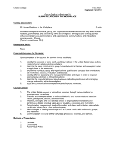 Chabot College Fall, 2002  Course Outline for Business 28