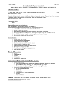 Chabot College Fall 2010 Course Outline for Physical Education 4