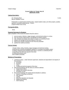 Chabot College Fall 2010  –Emerging Work
