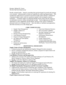 Resume: Michael W. Gozzo