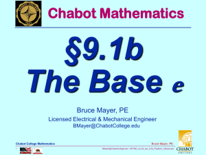 e §9.1b The Base Chabot Mathematics