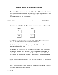 Principles and Tips for Writing Research Papers