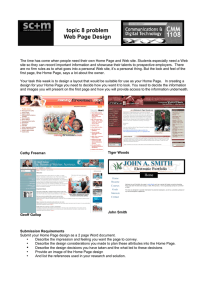 topic 8 problem Web Page Design