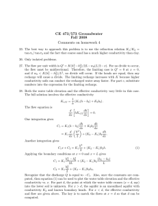 CE 473/573 Groundwater Fall 2008 Comments on homework 4