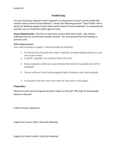 Frankl Essay