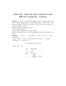 Math 181 - Quiz 5B, other situations with