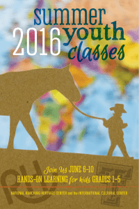 2016 summer youth classes