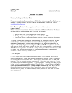 Course Syllabus Chabot College History 7