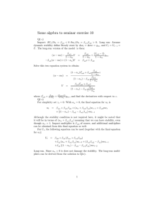 Some algebra to seminar exercise 10