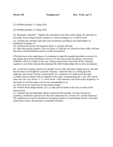 Physics 305 Problem set 9 Due:  Weds, Apr 11