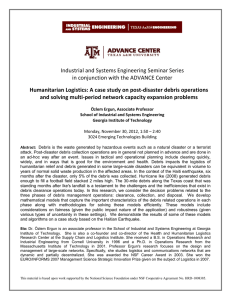 Industrial and Systems Engineering Seminar Series