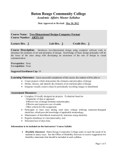 Baton Rouge Community College Academic Affairs Master Syllabus