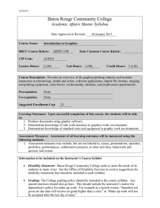 Baton Rouge Community College Academic Affairs Master Syllabus