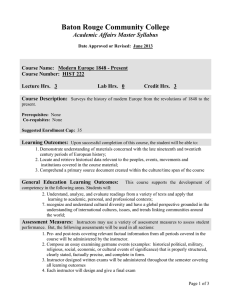 Baton Rouge Community College Academic Affairs Master Syllabus