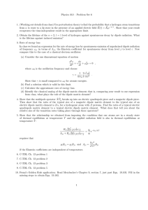 Physics 312 – Problem Set 6