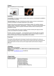 Project  Universal design