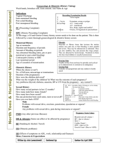 Gynaecology & Obstetrics History Taking Guide