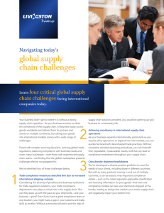 global supply chain challenges four critical global supply Navigating today’s