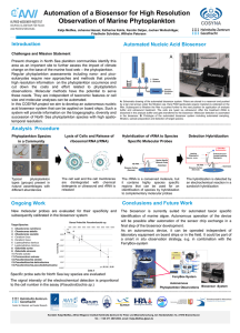 Automation of a Biosensor for High Resolution Observation of Marine Phytoplankton