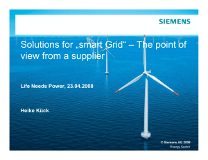 Solutions for „smart Grid“ – The point of Heike Kück