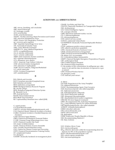 ACRONYMS ABBREVIATIONS A Index