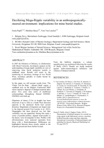 Decifering Mega-Ripple variability in an anthropogenically-
