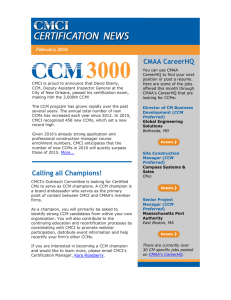 CMAA CareerHQ  February 2016