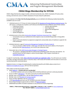 CMAA Mega Membership for NYCHA