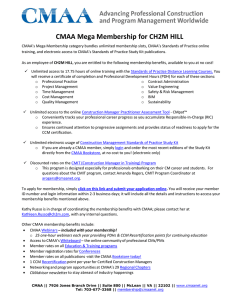 CMAA Mega Membership for CH2M HILL