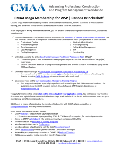 CMAA Mega Membership for WSP | Parsons Brinckerhoff